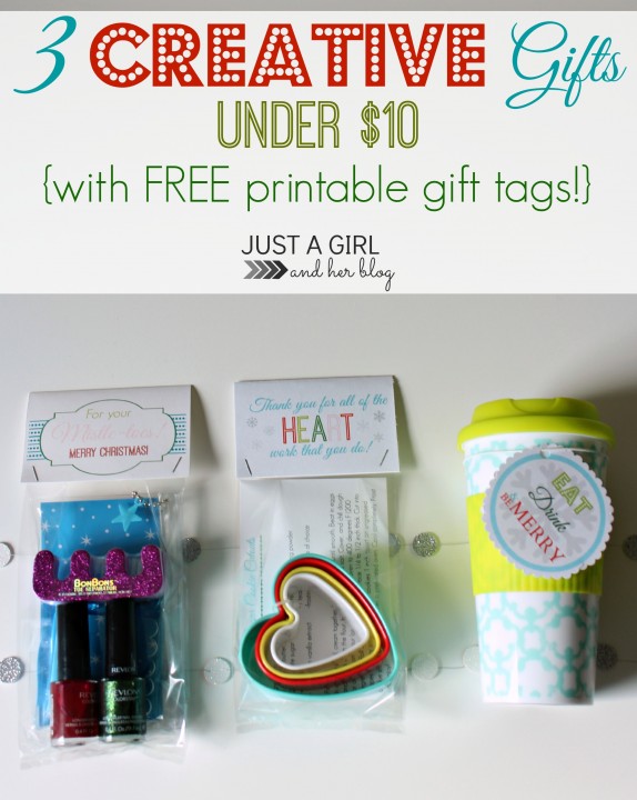 3 Creative Gifts Under $10 by Just a Girl and Her Blog