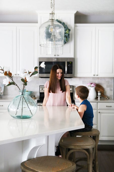 White Kitchen, Mother and Son