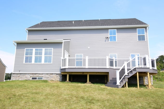 Back of the House with Deck