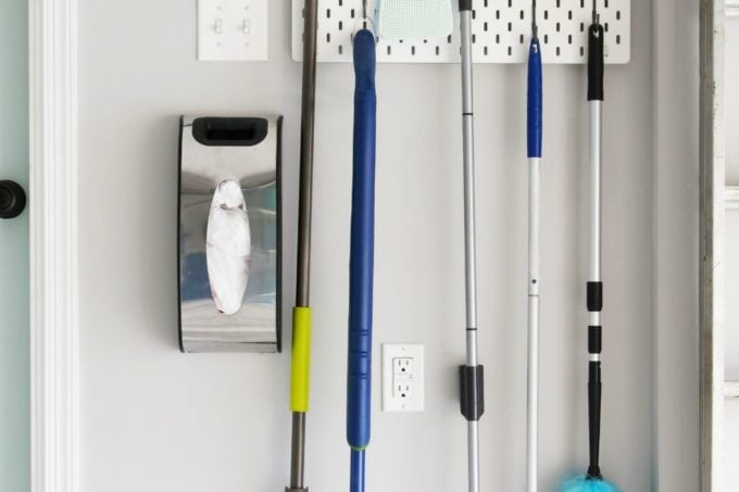 Bag Dispenser in Organized Garage