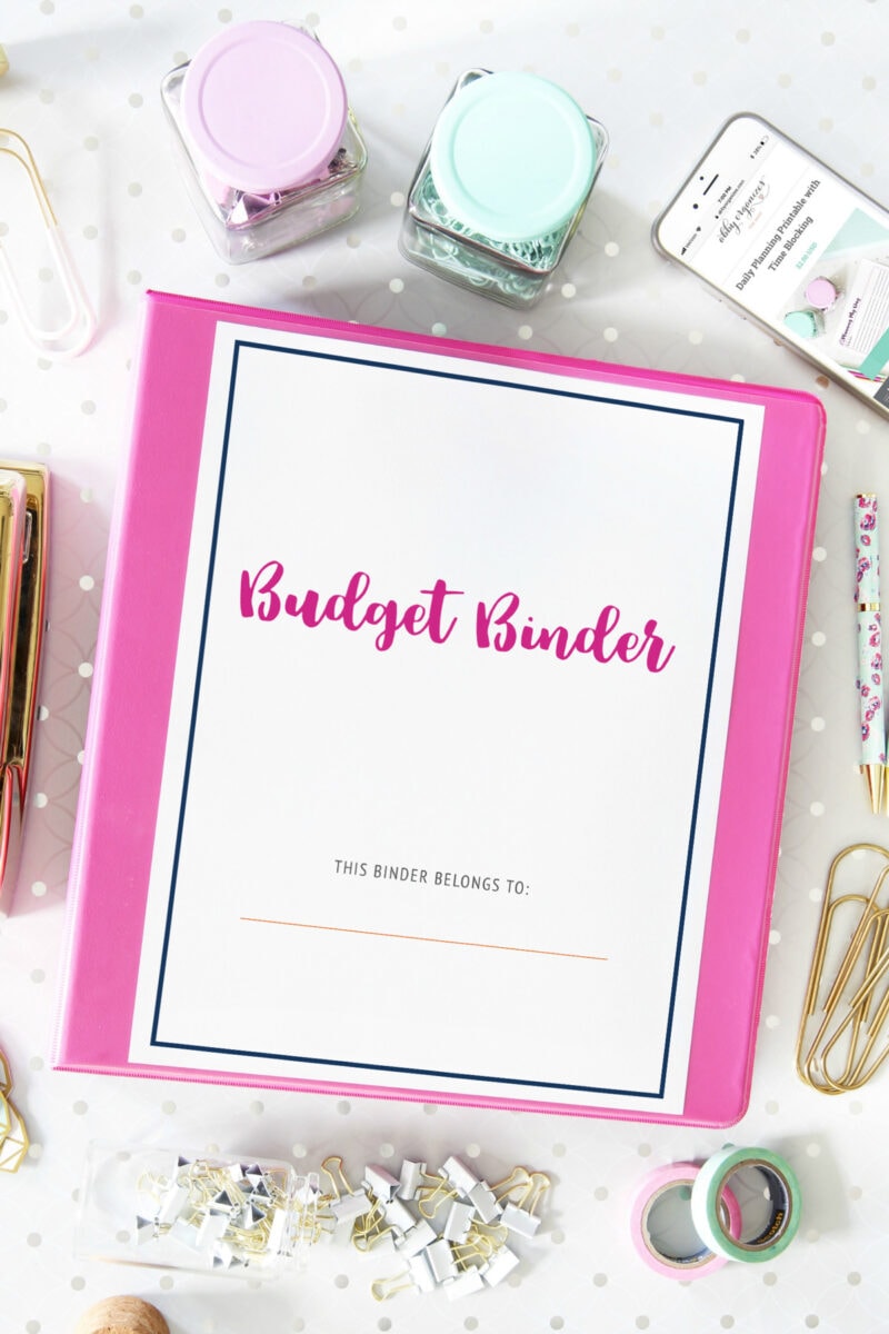 Free Printable Budget Binder from justagirlandherblog.com