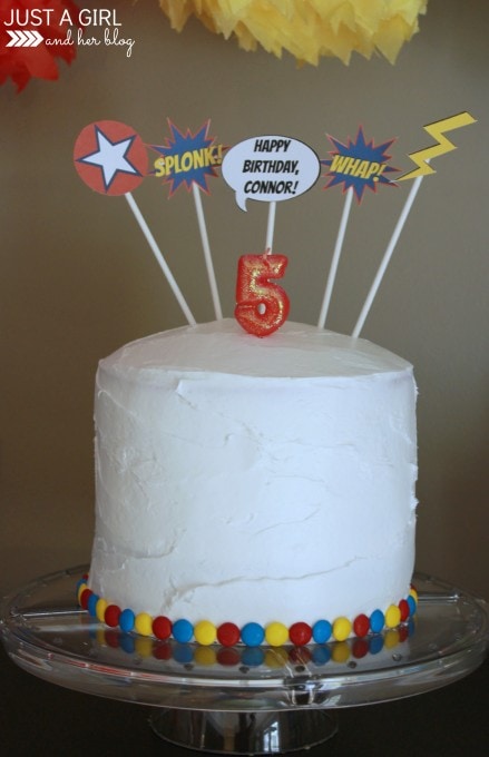 A Superhero 5th Birthday Party by Just a Girl and Her Blog