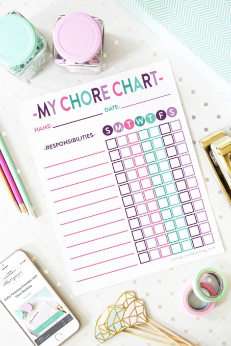 Free Printable Chore Chart for Kids