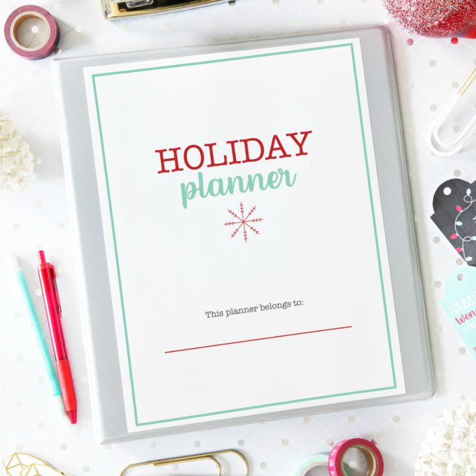 Deluxe Christmas Planner / Holiday Planner | https://www.abbylawson.com/deluxe-christmas-holiday-planner