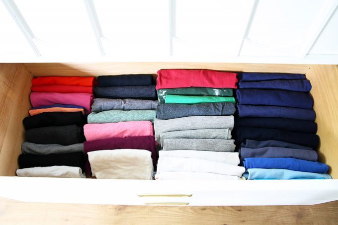 This girl went through the KonMari Method process a year ago and talks about what she stuck to, what she changed, and what's currently working to keep her house organized. Click through to the post to read more!