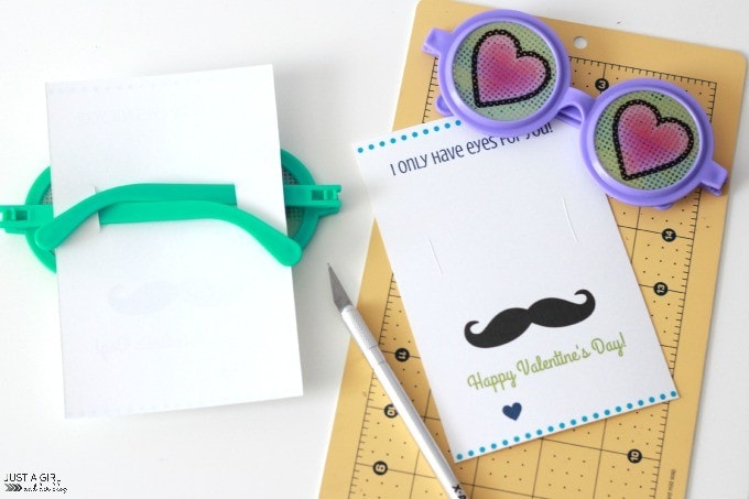 I Only Have Eyes for You Valentines {with FREE printables!} | JustAGirlAndHerBlog.com