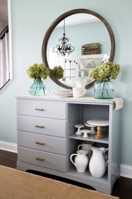 Upcycled Sideboard Buffet for Dining Room Storage