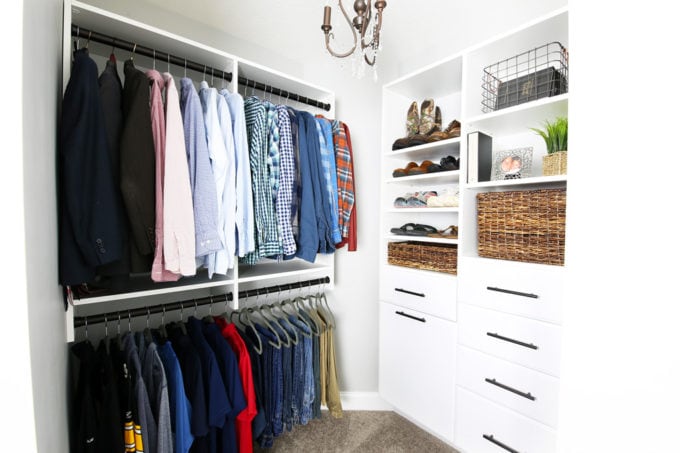 Main Closet With Built-In Closet System