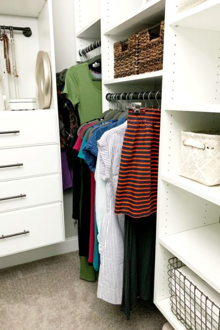 Dresses in Closet Organized with the KonMari Method, Marie Kondo