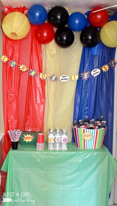 A Superhero 5th Birthday Party by Just a Girl and Her Blog