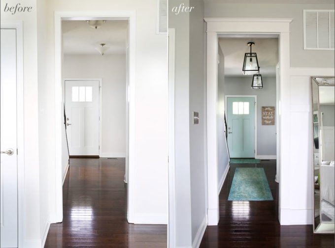 Pretty and Organized Entry Before and After