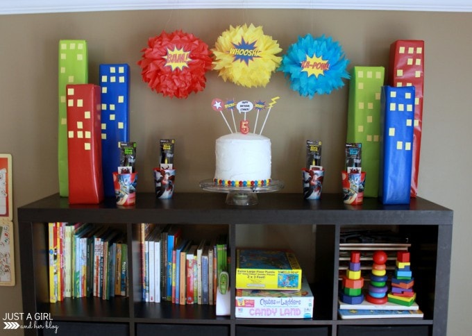 A Superhero 5th Birthday Party by Just a Girl and Her Blog