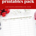 Free Holiday Printables Pack