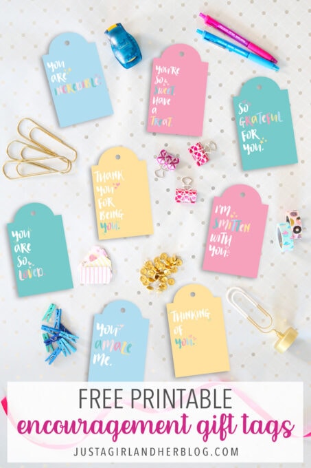 Free Printable Encouragement Gift Tags