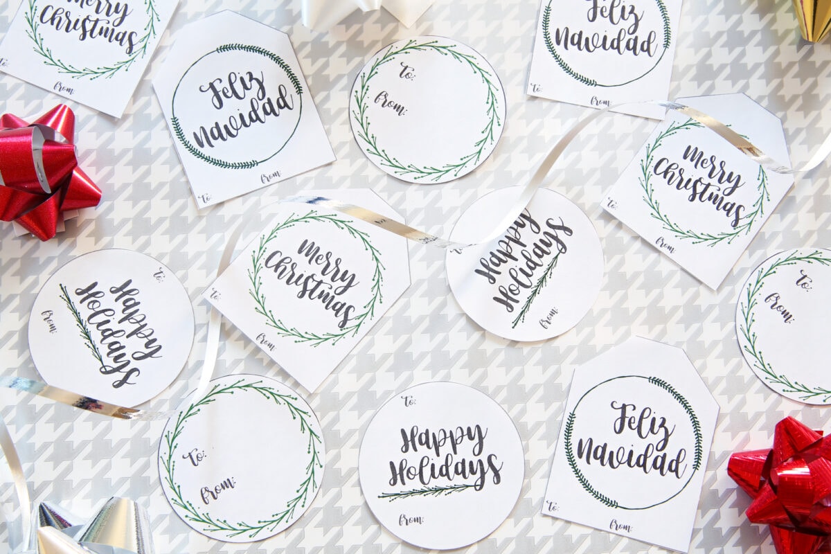 Free Printable Holiday Gift Tags