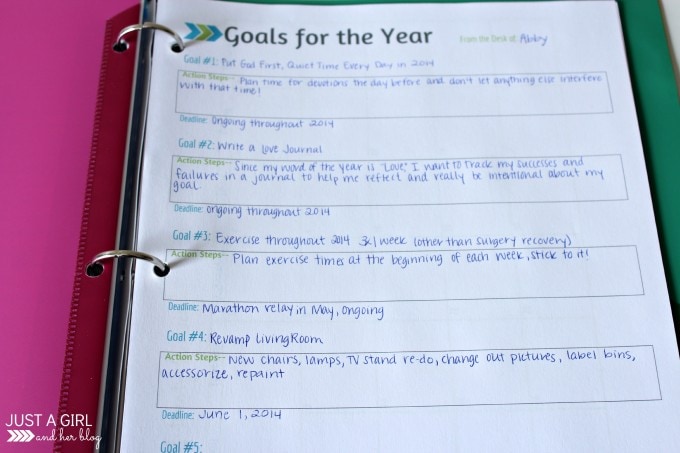 Make Your Goals Happen by Just a Girl and Her Blog