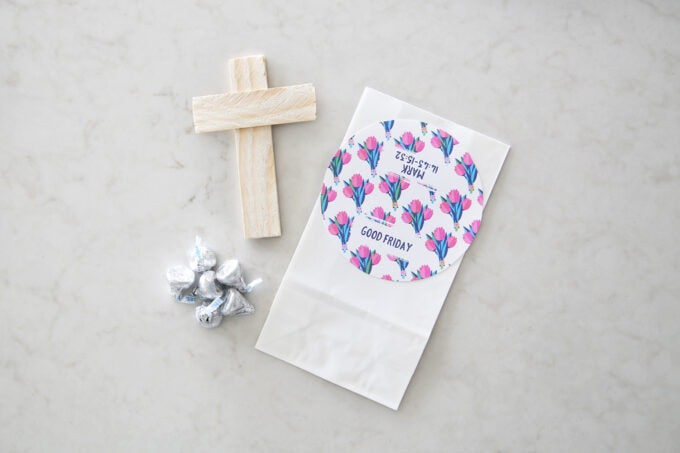 Good Friday Bag and Symbol, a cross