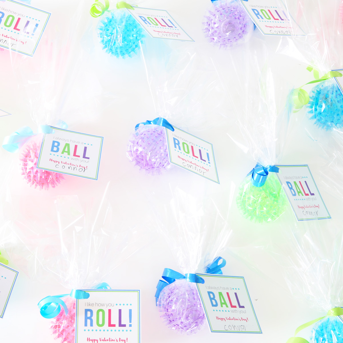 Free Printable "Have a Ball" Valentines