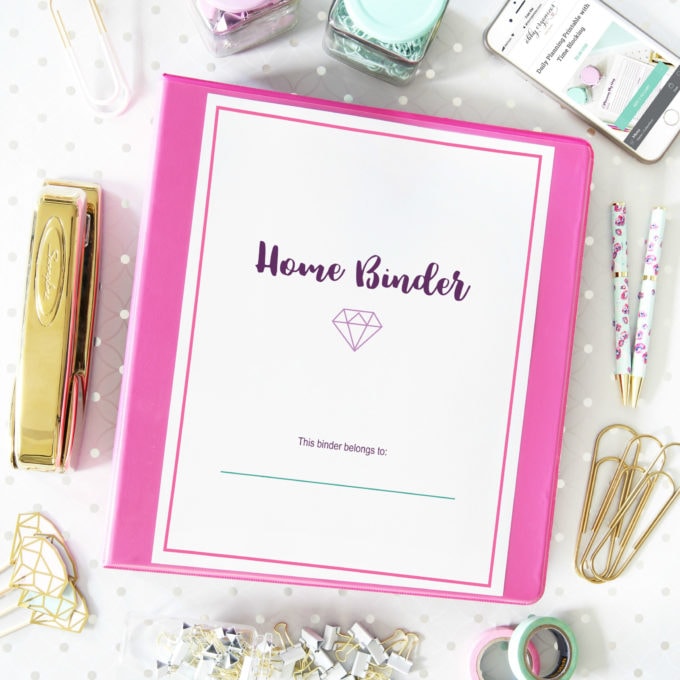 Deluxe Home Binder Printables | https://www.abbylawson.com/deluxe-home-binder-printables