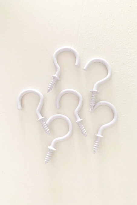 Small White Hooks for Hanging Christmas Garland