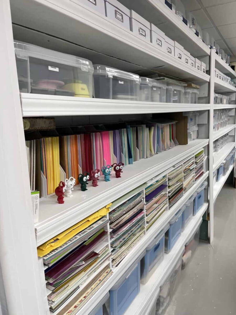 Organized Craft Room Storage Ideas for Fabric and Paper Crafts