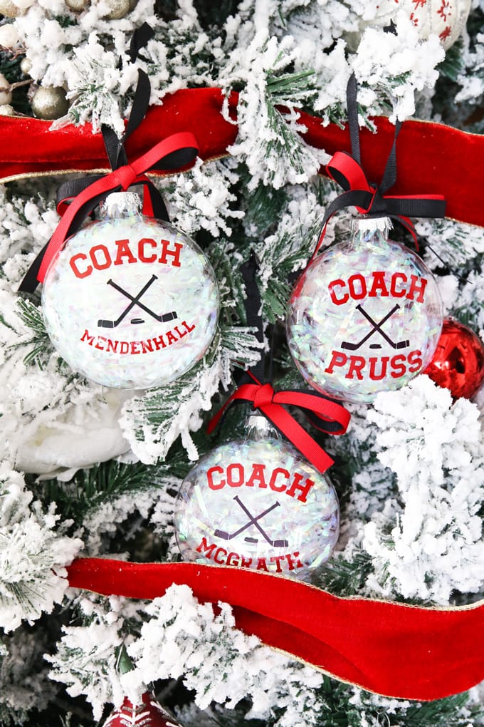 DIY Coach Gift Christmas Ornaments