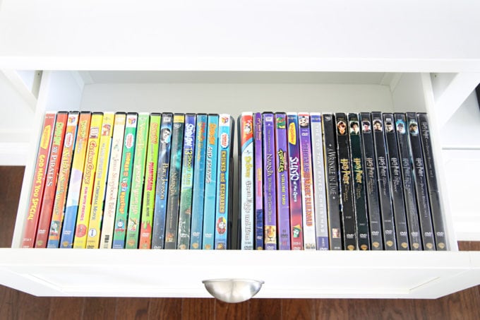 DVDs Organized by Color