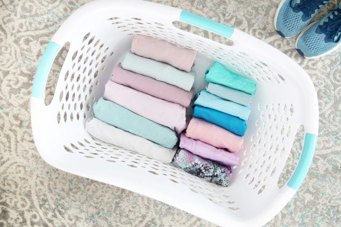 Clean Laundry in a Laundry Basket