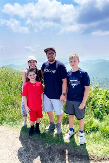 Family in Smoky Mountains National Park