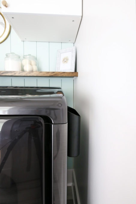 Magnetic Lint Bin on Side of Dryer, Keeps Laundry Room Organized