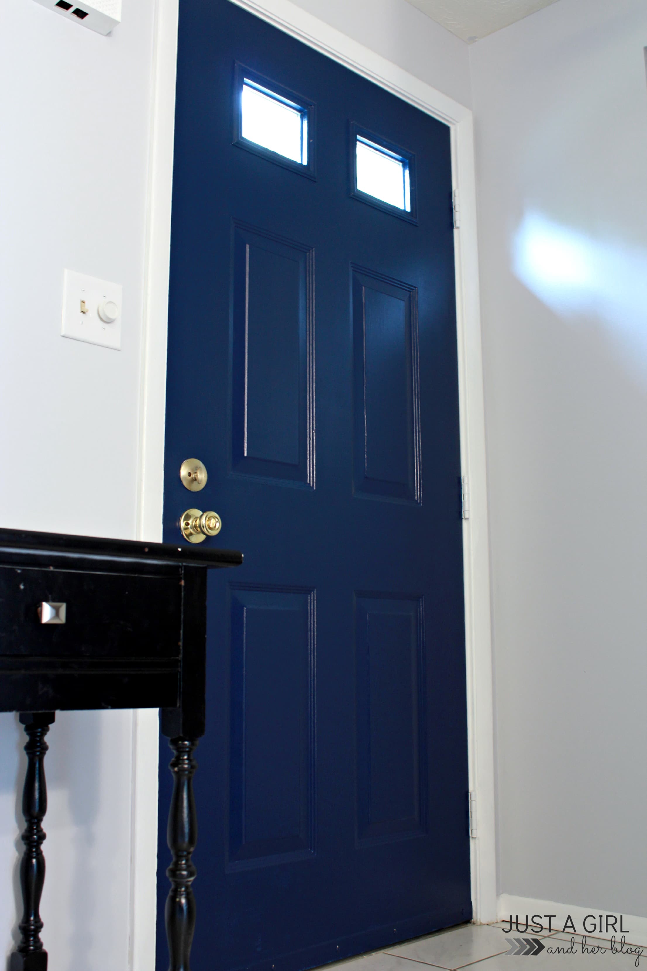 An Inviting Entry {After} | JustAGirlAndHerBlog.com