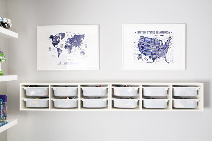 IKEA RIBBA Frames with Map Prints