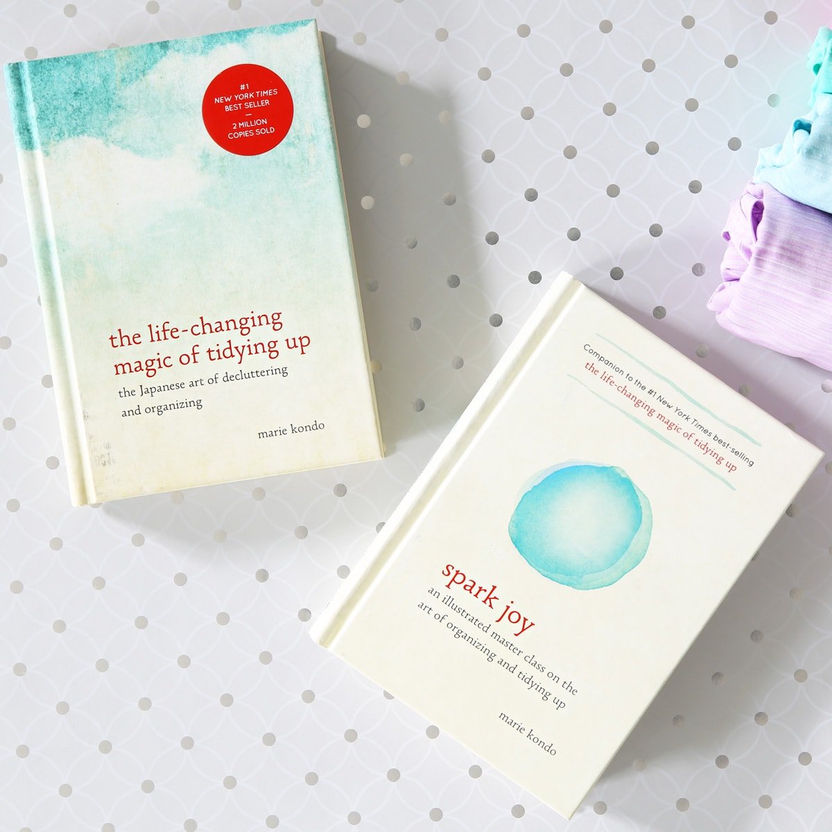 Books by Marie Kondo: The Life Changing Magic of Tidying Up and Spark Joy