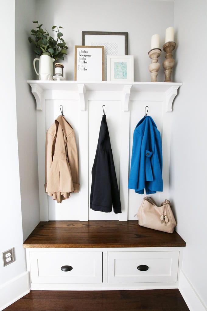 Organized Mudroom Built-Ins