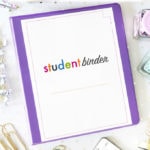 Free Printable Student Binder with 40+ Pages of Printables in Two Designs