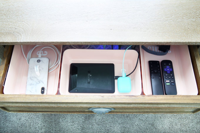 Nightstand Drawer Charging Station