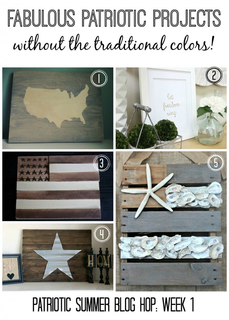 MUST PIN! Amazing patriotic project ideas that DON'T use the traditional colors! Very creative! 