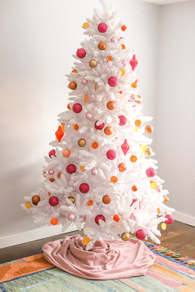 Brightly colored Christmas tree by Amber Oliver