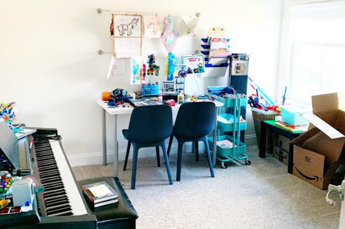 Messy Playroom Before Photo