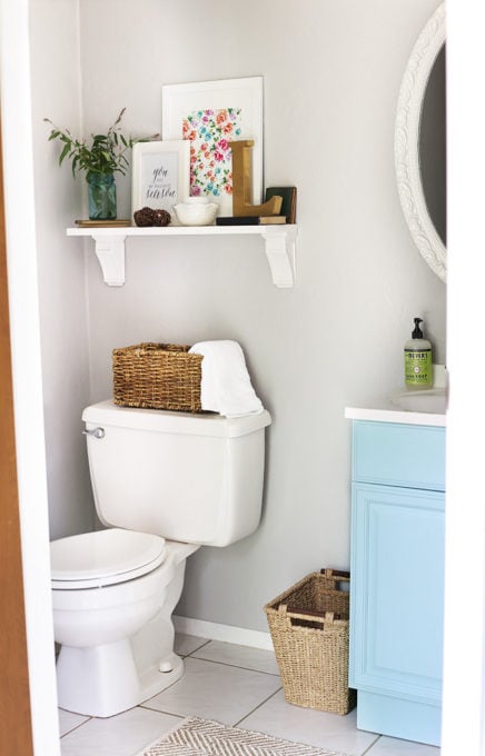 Small Half Bath / Powder Room in a Townhouse