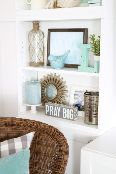 Decorative Objects on Styled Shelves, Vignette