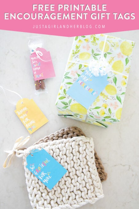 Free Printable Encouragement Gift Tags