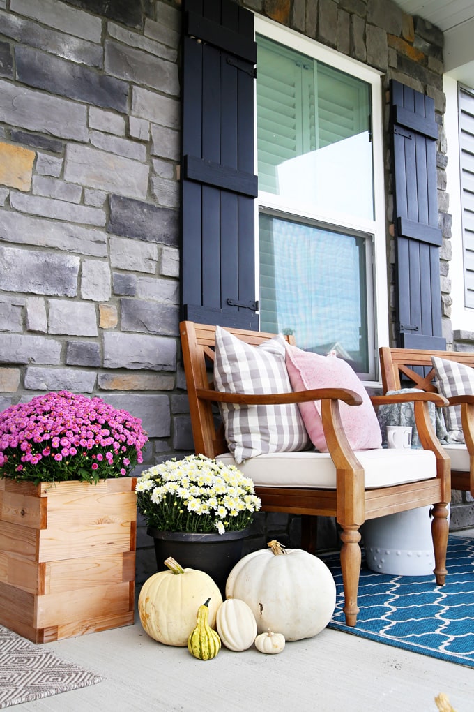 A Simple Fall Front Porch on a Ryan Homes Palermo