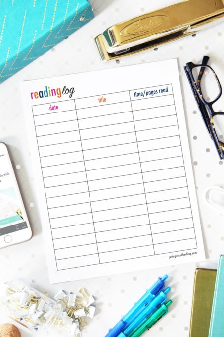 Free Printable Reading Log