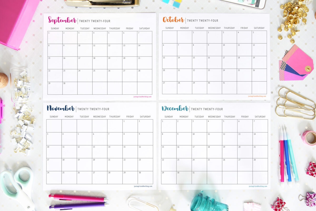 Free Printable Calendar 2024