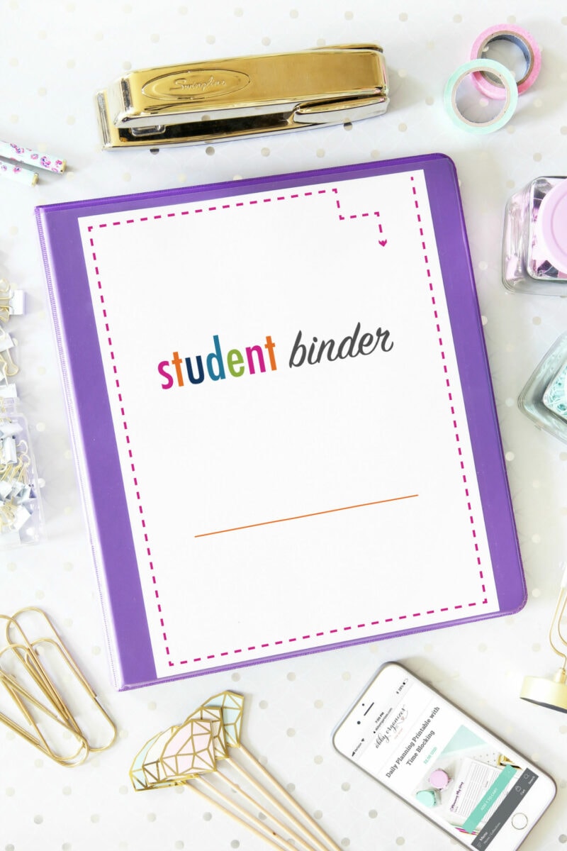 Student Binder Cover