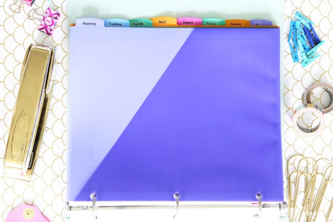 Colorful Tab Dividers with Pocket for 3 Ring Binder, Student Binder with Free Printables for Back-to-School, study aids, high school organization, college organization, middle school organization, pretty printables, printables for girls, printables for boys, resources for students, back to school, graduation gift, student organization, teacher printables