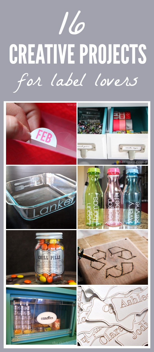 16 Creative Projects for Label Lovers {The Thinking Closet}