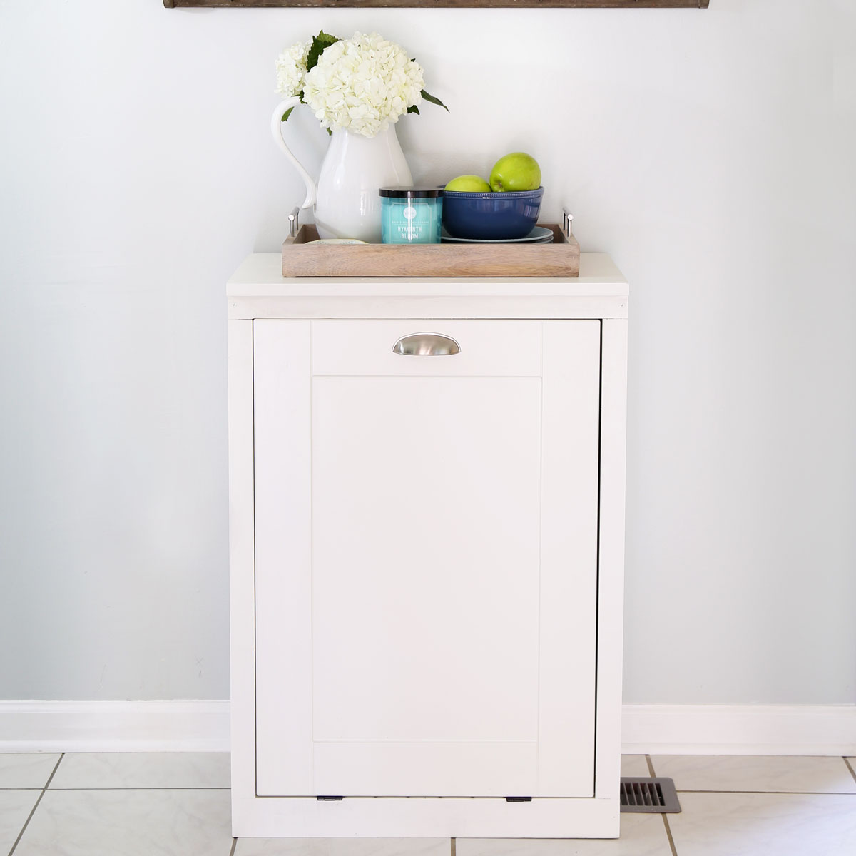 DIY Tilt-Out Trash Can Cabinet