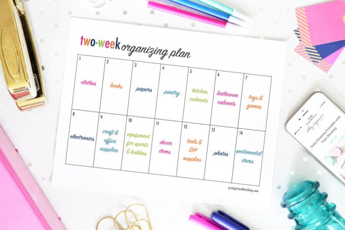 Two-Week Organization Plan